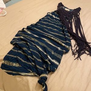 COPY - RL Boho Beachy Fringy Maxi